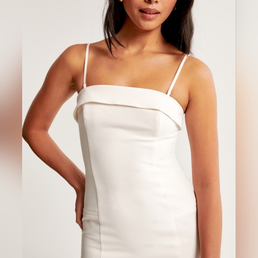A&F "Strapless Tailored Midi Dress," size XS - Picture 2 of 6